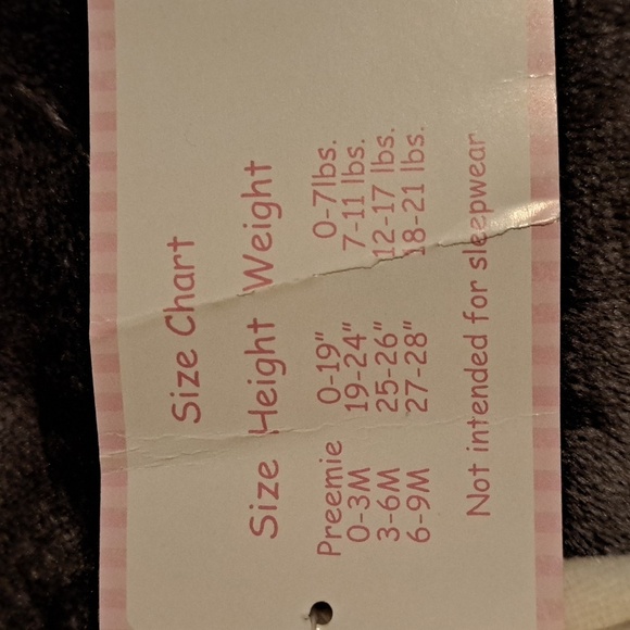 Duck Duck Goose girls 3-6 months velour footie, not sleepwear - Picture 7 of 7